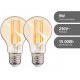 AMPOULE FILAMENT LED A60 E27 800 LUMENS 1800KELVIN 9W 2PIECES