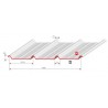 BAC ACIER TOITURE EP 0.63 45T RAL 6021