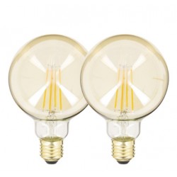 AMPOULE FILAMENT LED A60 VINTAGE B95 806 LUMENS 1800KELVIN 8W 2PIECES E27