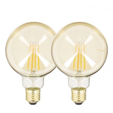AMPOULE FILAMENT LED A60 VINTAGE B95 806 LUMENS 1800KELVIN 8W 2PIECES E27