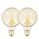 AMPOULE FILAMENT LED A60 VINTAGE B95 806 LUMENS 1800KELVIN 8W 2PIECES E27
