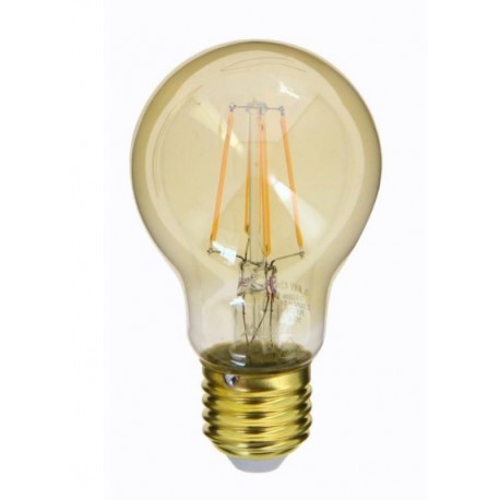AMPOULE FILAMENT LED A60 E27 AMBRE 350 LUMENS 1800KELVIN 3,8W