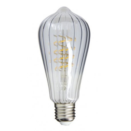 AMPOULE FILAMENT LED DECO VERRE CISELE ST64 240 LUMENS 3000KELVIN 4W E27