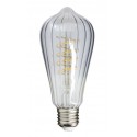 AMPOULE FILAMENT LED DECO VERRE CISELE ST64 240 LUMENS 3000KELVIN 4W E27