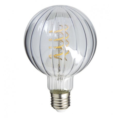 AMPOULE FILAMENT LED DECO VERRE CISELE BLANC CHAUD 240 LUMENS 3000KELVIN 3W E27