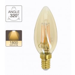 AMPOULE FILAMENT LED DECO VINTAGE 350LUMENS 1800KELVIN 4W E14