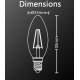 AMPOULE FILAMENT LED DECO VINTAGE 350LUMENS 1800KELVIN 4W E14