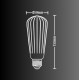 AMPOULE LED DECO VERRE CISELE 300 LUMENS 3000KELVIN 4W