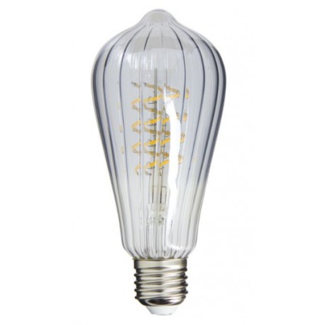 AMPOULE LED DECO VERRE CISELE 300 LUMENS 3000KELVIN 4W