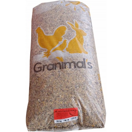 MELANGE DE GRAINES POUR POULES PONDEUSES 20KG GRANIMAL'S