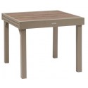 TABLE DE JARDIN PIAZZA ALUMINIUM FAUX BOIS 8PLACES CAFE