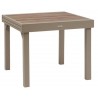 TABLE DE JARDIN PIAZZA ALUMINIUM FAUX BOIS 8PLACES ARGILE