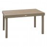 TABLE DE JARDIN PIAZZA ALUMINIUM FAUX BOIS 10PLACES CAFE