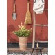 VASE LONG TOM EN TERRE CUITE WHITE 35CM DEROMA HAUTEUR 34,9CM