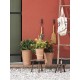VASE LONG TOM EN TERRE CUITE WHITE 35CM DEROMA HAUTEUR 34,9CM