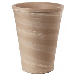 VASE LONG TOM EN TERRE CUITE WHITE 35CM DEROMA HAUTEUR 34,9CM