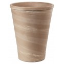 VASE LONG TOM EN TERRE CUITE WHITE 35CM DEROMA HAUTEUR 34,9CM
