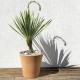 POT DE FLEURS CONO EN TERRE CUITE WHITE MENTHOL DEROMA