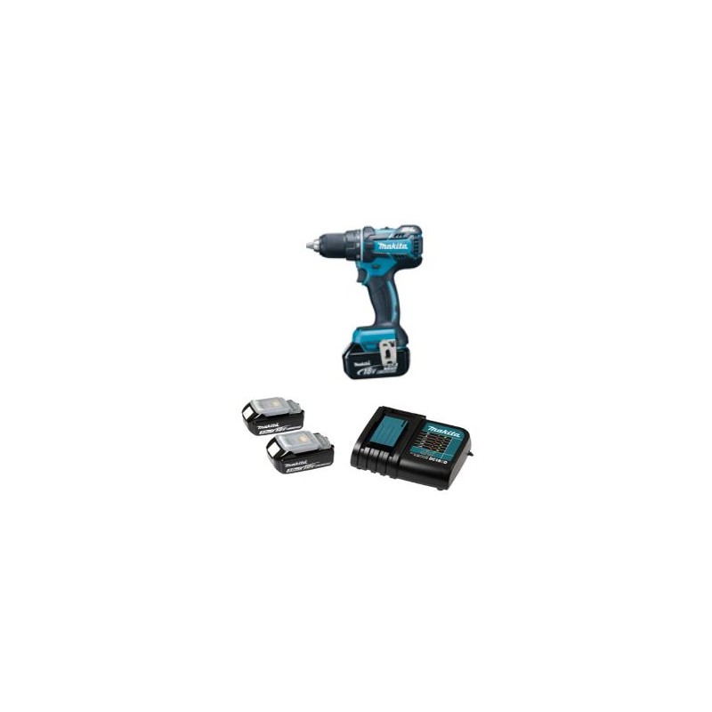 PERCEUSE VISSEUSE MAKITA 18V LI-LON 3AH + 2BATTERIES DDF480Z - Féli