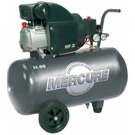 COMPRESSEUR A AIR MERCURE 2CH 50LITRES