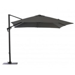 PARASOL ROMA 3X3M DEPORTE GRIS MAT ALUMINIUM - TOILE 200GR/M2