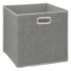 BOITE DE RANGEMENT GRIS CLAIR 31X31CM