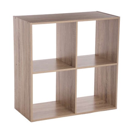 ETAGERE 4 CASES MIX NATUREL