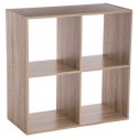 ETAGERE 4 CASES MIX NATUREL