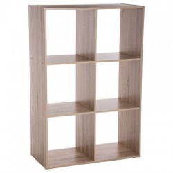 ETAGERE 6 CASES MIX NATUREL