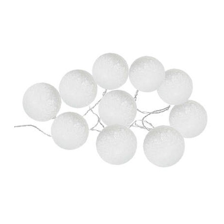 GUIRLANDE LED SOLAIRE 10 BOULES 6CM