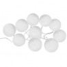 GUIRLANDE LED SOLAIRE 10 BOULES 6CM