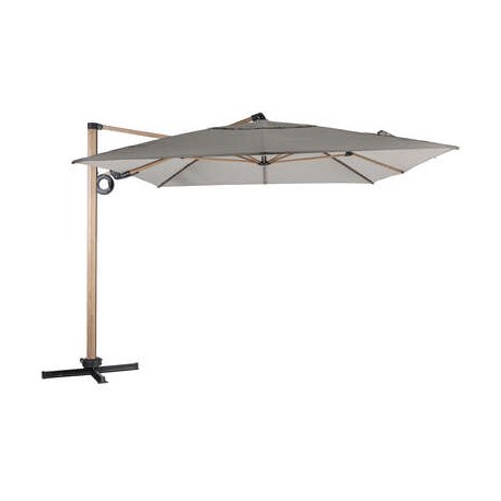 PARASOL DECENTRE SOLY 4X3M NOISETTE / HONEY