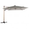 PARASOL DECENTRE SOLY 4X3M NOISETTE / HONEY