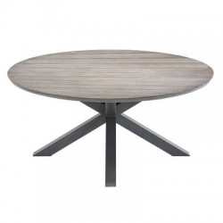 TABLE DE JARDIN EMBRUNS ALUMINIUM 8PLACES MACADAMIA 160CM