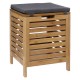 TABOURET COFFRE RANGEMENT BAMBOU