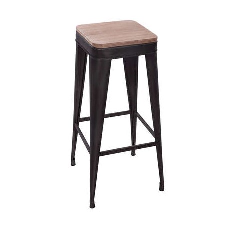 TABOURET DE BAR METAL JORIS NOIR