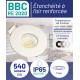 SPOT ENCASTRER SPT650 BBC RE2020 FIXE IP65 6W 540LUMENS 87MM AVEC 3 FINITIONS