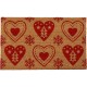 TAPIS EXTERIEUR COCO COEURS ROUGES 45X75CM