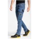 PANTALON JEANS JOB BLEU MULTIPOCHES STRETCH COTON